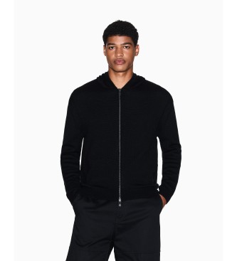 AIX Armani Exchange Sort jakke med lynls