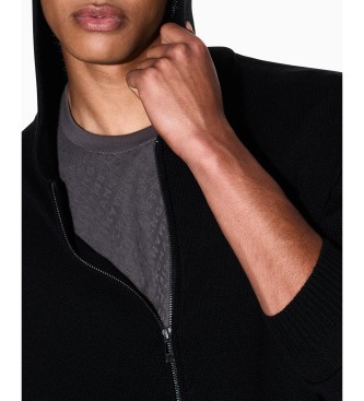 AIX Armani Exchange Sort jakke med lynls
