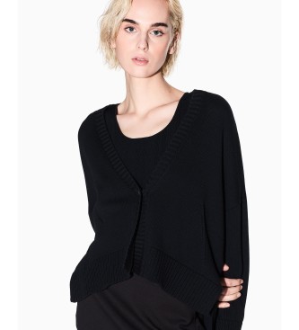 AIX Armani Exchange Alsidig cardigan, sort