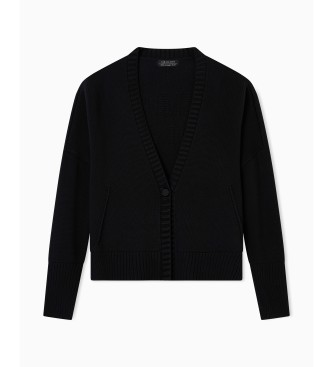 AIX Armani Exchange Alsidig cardigan, sort