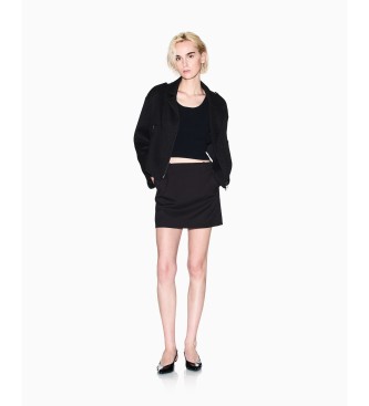 AIX Armani Exchange Bikerska jakna črna