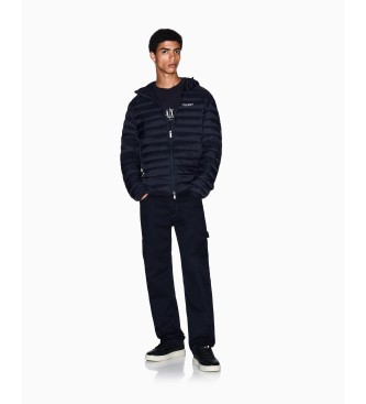 AIX Armani Exchange Jakna s puhom za mornarico