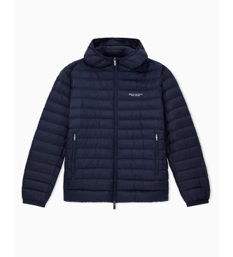 AIX Armani Exchange Jakna s puhom za mornarico