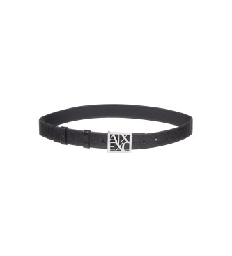 Armani Exchange Black reversible belt