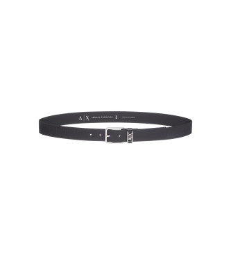Armani Exchange Basic leather belt black