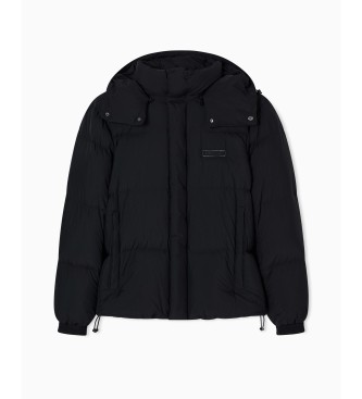 Armani Exchange Oblikovanje Plašč črn