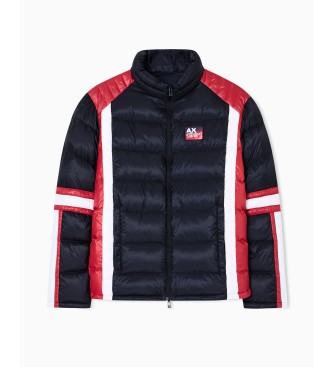 A|X Armani Exchange Casaco com riscas azul-marinho