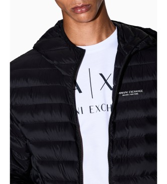 AIX Armani Exchange Jakna s puhom črna