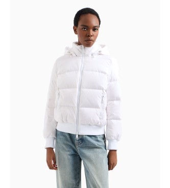 Armani Exchange Giacca imbottita con cappuccio bianco
