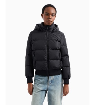 Armani Exchange Cappotto nero in piuma