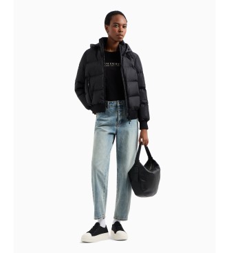 Armani Exchange Cappotto nero in piuma