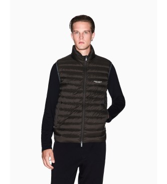 Armani Exchange Puhov jopič rjave barve