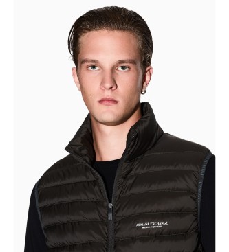 Armani Exchange Puhov jopič rjave barve