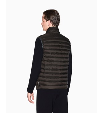 Armani Exchange Puhov jopič rjave barve