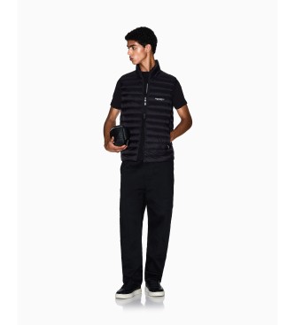 AIX Armani Exchange Vazaljon Navzdol Trak črn