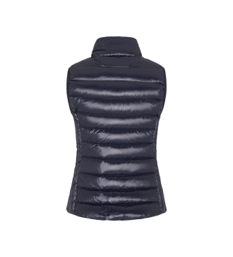 A|X Armani Exchange Gilet in piumino con trapuntatura orizzontale e collo alto blu marino