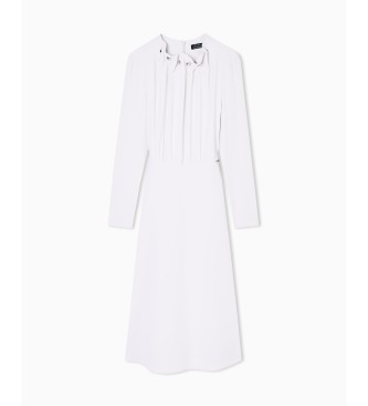 A|X Armani Exchange Bela midi obleka
