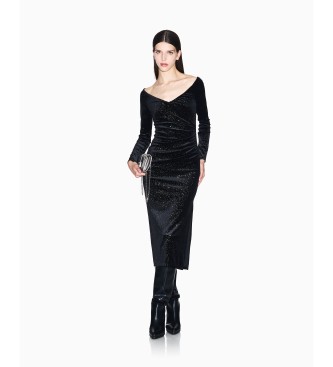 Armani Exchange Black fitted dress