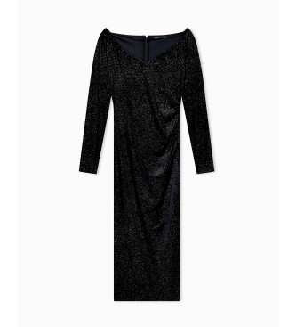 Armani Exchange Black fitted dress