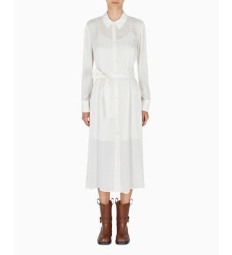 AIX Armani Exchange White dress with hidden buttons