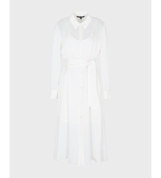 AIX Armani Exchange White dress with hidden buttons