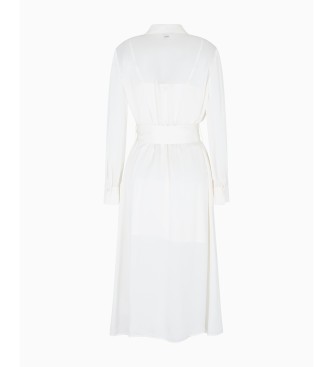 AIX Armani Exchange White dress with hidden buttons