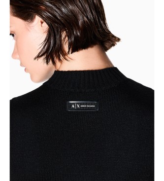 A|X Armani Exchange Robe midi en noir c�tel�