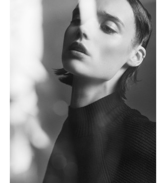 A|X Armani Exchange Robe midi en noir c�tel�