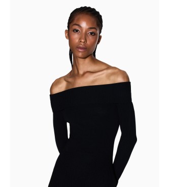Armani Exchange Vestido maxi preto