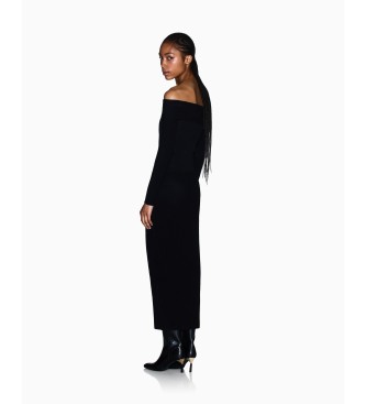 Armani Exchange Vestido maxi preto