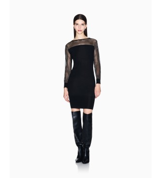 Armani Exchange Vestido bodycon preto