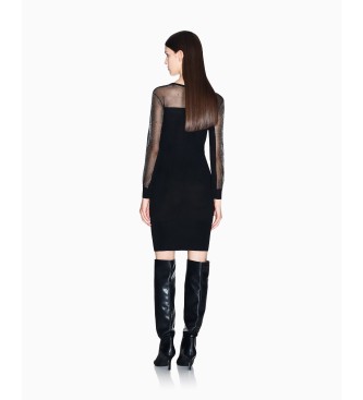 Armani Exchange Vestido bodycon preto