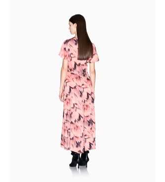 A|X Armani Exchange Pink Floral Dress
