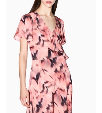A|X Armani Exchange Pink Floral Dress