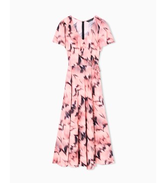 A|X Armani Exchange Pink Floral Dress