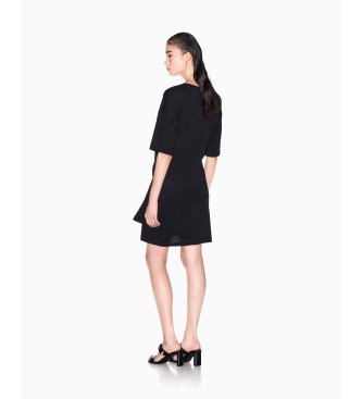 A|X Armani Exchange Robe noire ronde