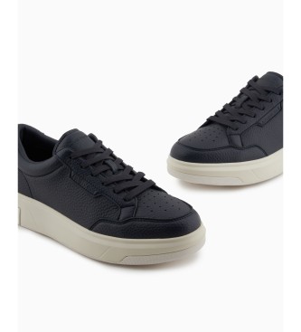 Armani Exchange Trainers logo navy