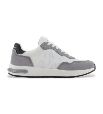 Armani Exchange Grey logo trainers