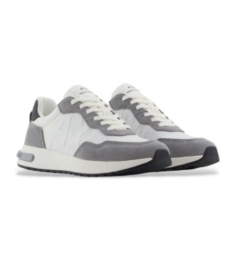 Armani Exchange Grey logo trainers