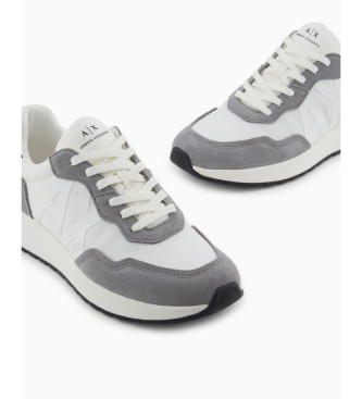 Armani Exchange Grey logo trainers