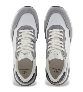 Armani Exchange Grey logo trainers