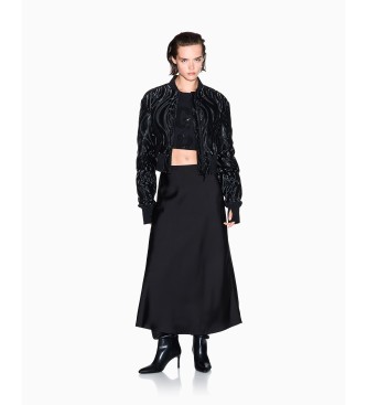 AIX Armani Exchange Midi skirt black