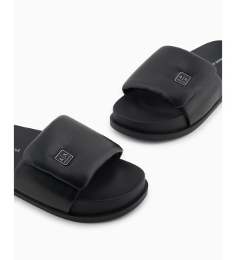 Armani Exchange Sandlias Super So preto