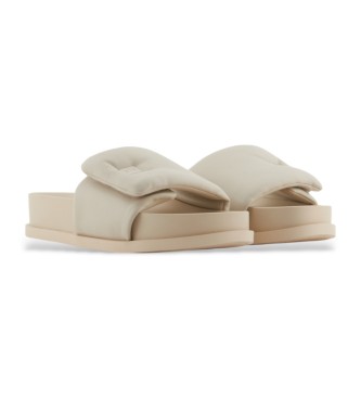 Armani Exchange Super beige flip flops