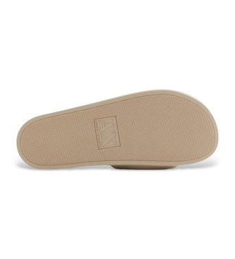 Armani Exchange Super beige flip flops