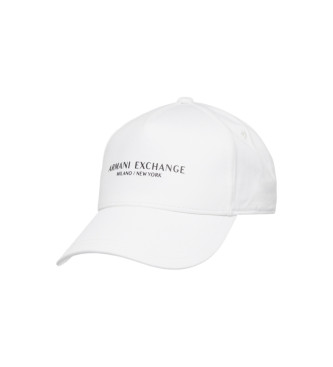 Armani Exchange Biała czapka casual