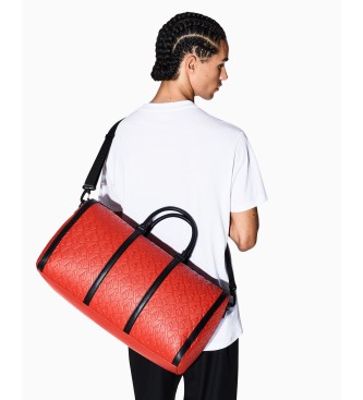 Armani Exchange Duffle bag red