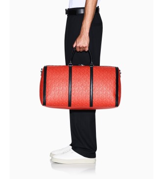 Armani Exchange Duffle bag red