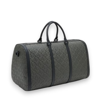 Armani Exchange Grey Duffle Bag