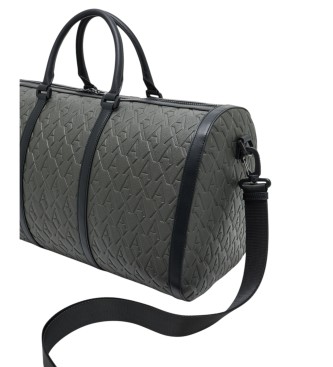 Armani Exchange Grey Duffle Bag